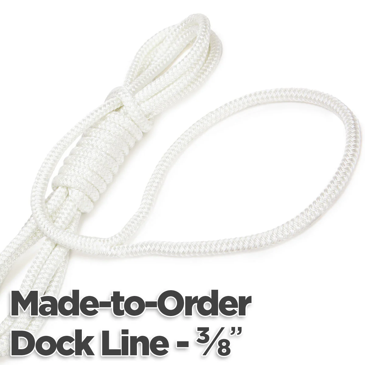 3/8" Double Braid Nylon Dock Line - Made-to-Order - Image 3