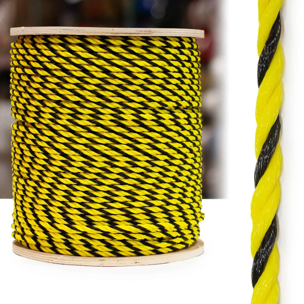 3-Strand Polypropylene - Yellow/Black - Image 3