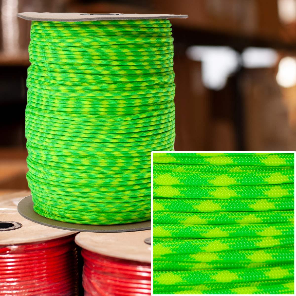 550 Paracord in Dayglow - 1000' Spool