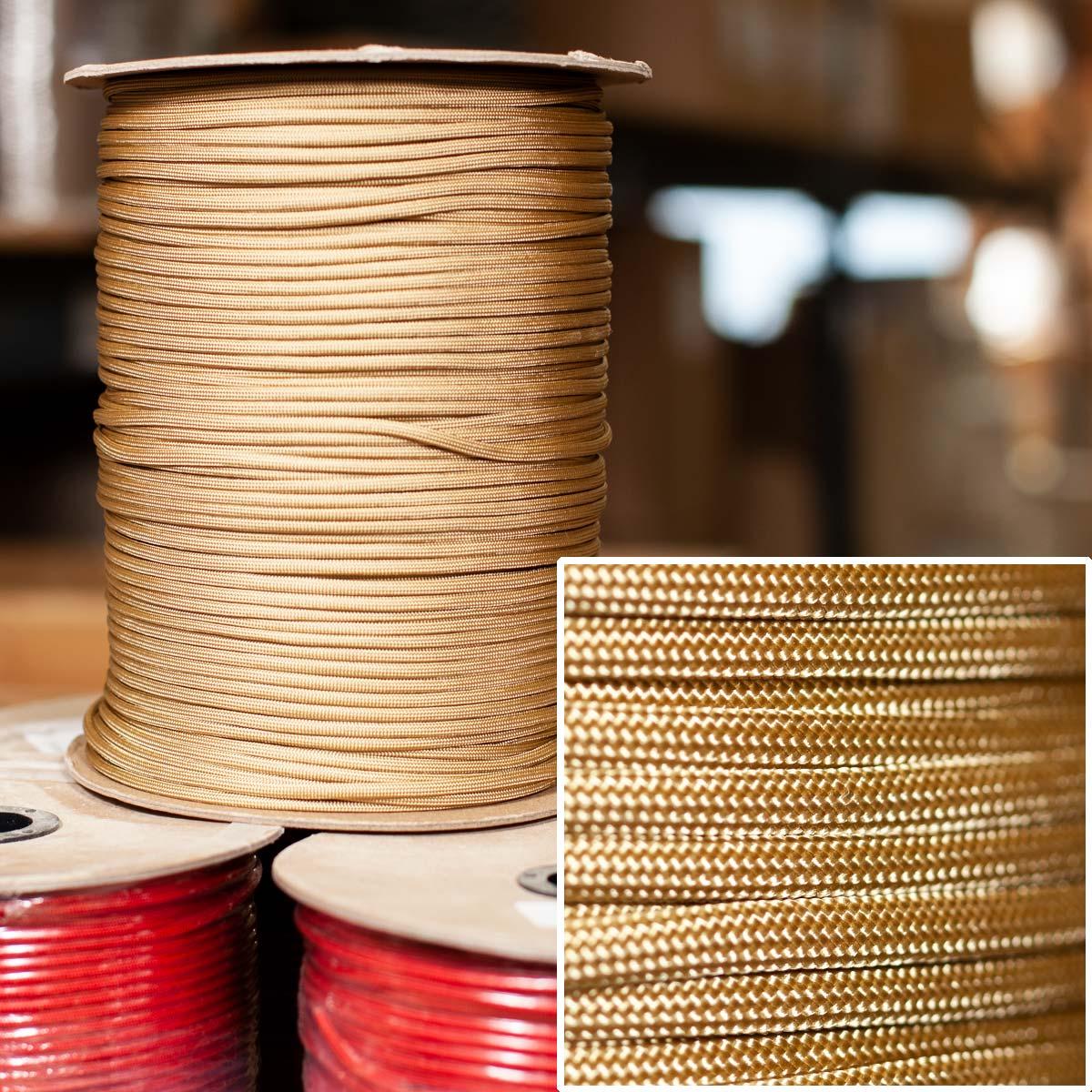 550 Paracord in Gold - 1000' Spool