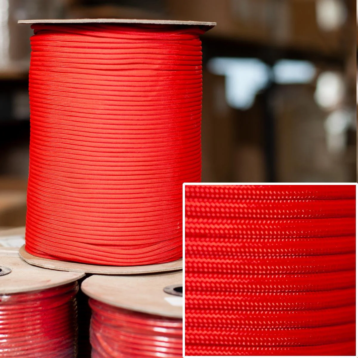 550 Paracord in Red - 1000' Spool